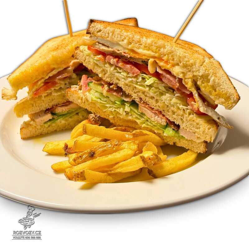 CLUB SANDWICH + HRANOLKY