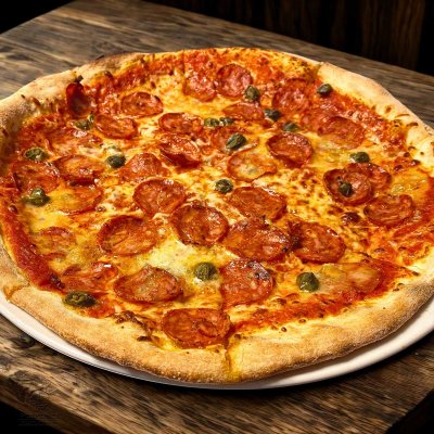 PIZZA GORGONZOLA E CAPPERI